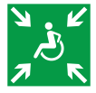 Е 24 Знак Пункт (место)сбора для инвалидов